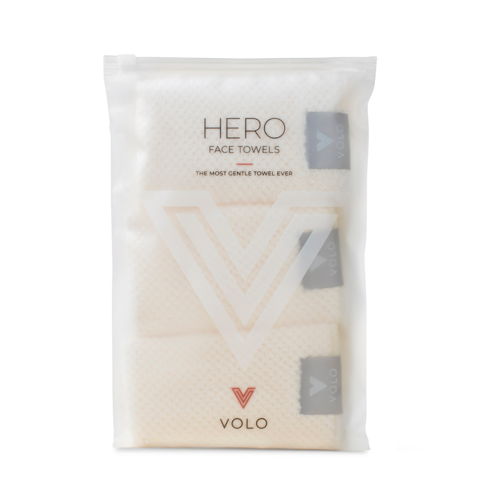 VOLO Face Towel- Salt White