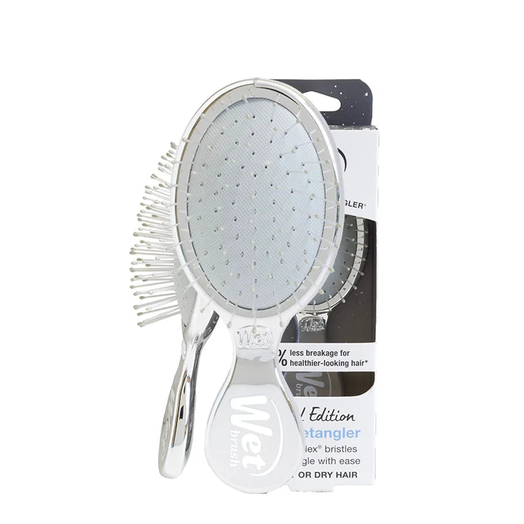 Wet Brush Festive Finish Mini Detangler – Silver