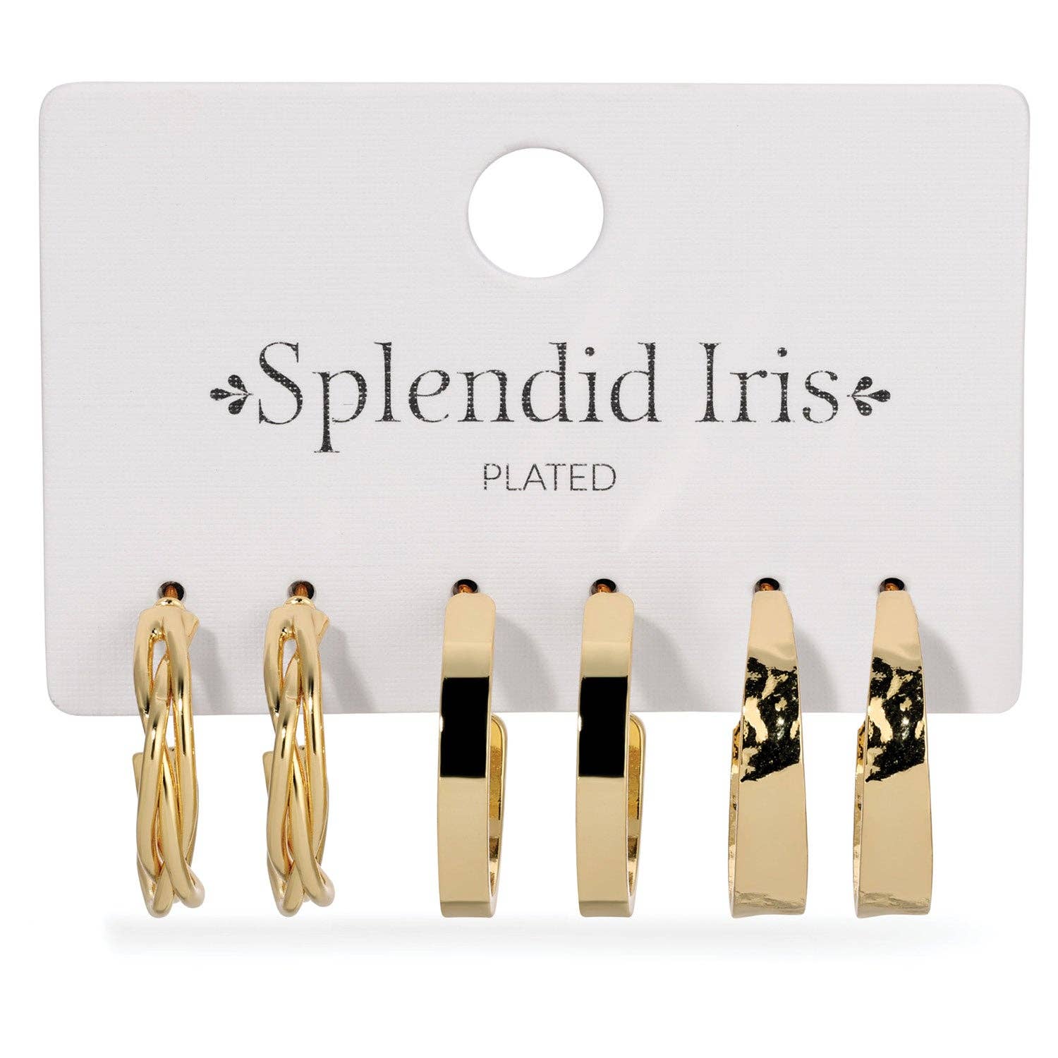 Sale - Set/3 Assorted Textured Hoops