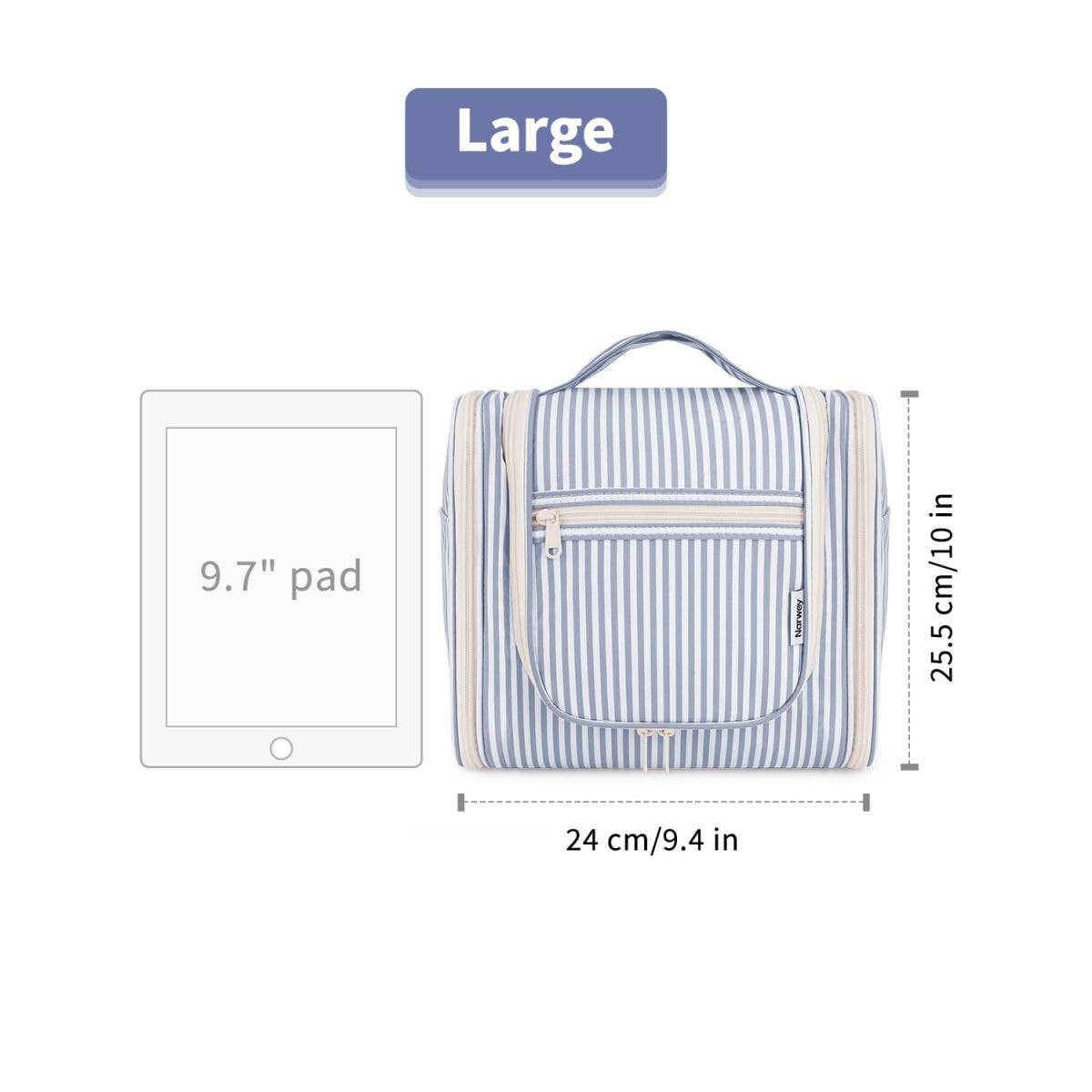 Narwey Checked Hanging Travel Toiletry Bag