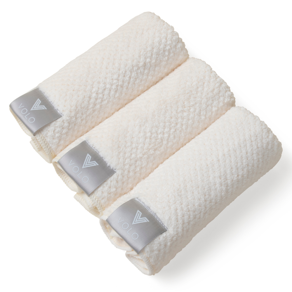VOLO Face Towel- Salt White