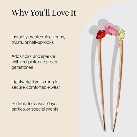 Gemstone French Pin