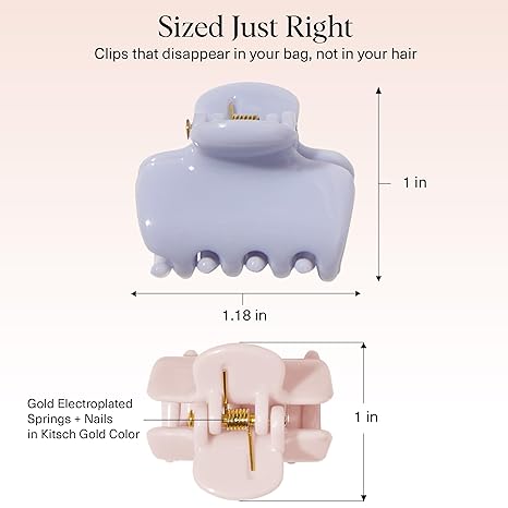 mini claw clips 8 pack