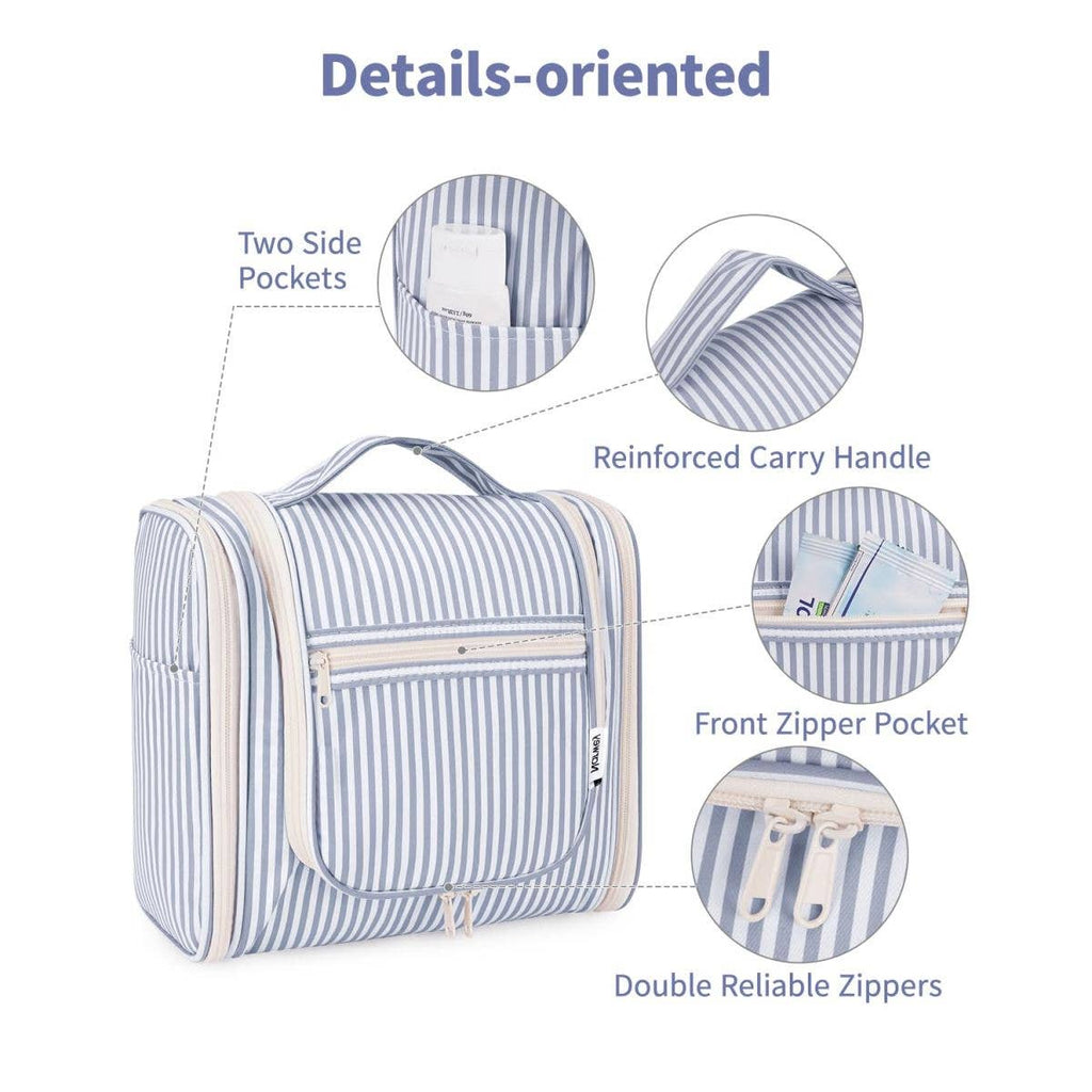 Narwey Checked Hanging Travel Toiletry Bag