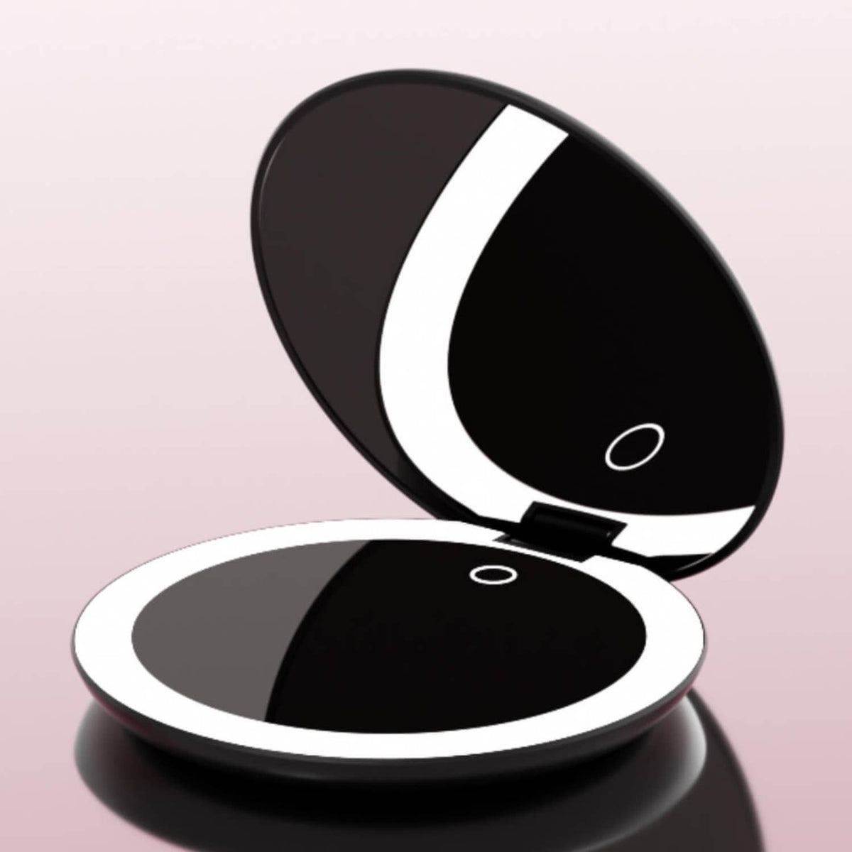 Fancii Compact Mirror with LED Lights - Black