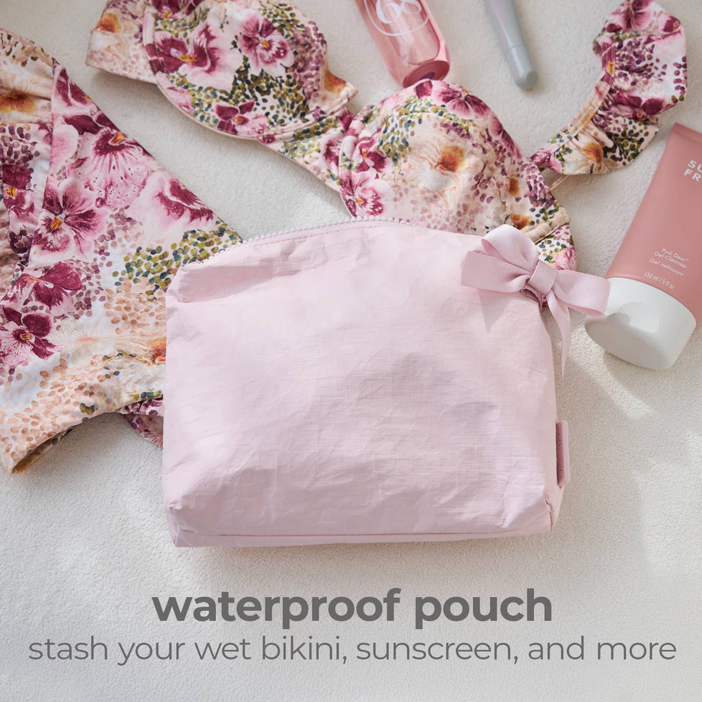 Case-Mate Ballet Pink Bow Crinkle Makeup Bag (*Arriving Soon)