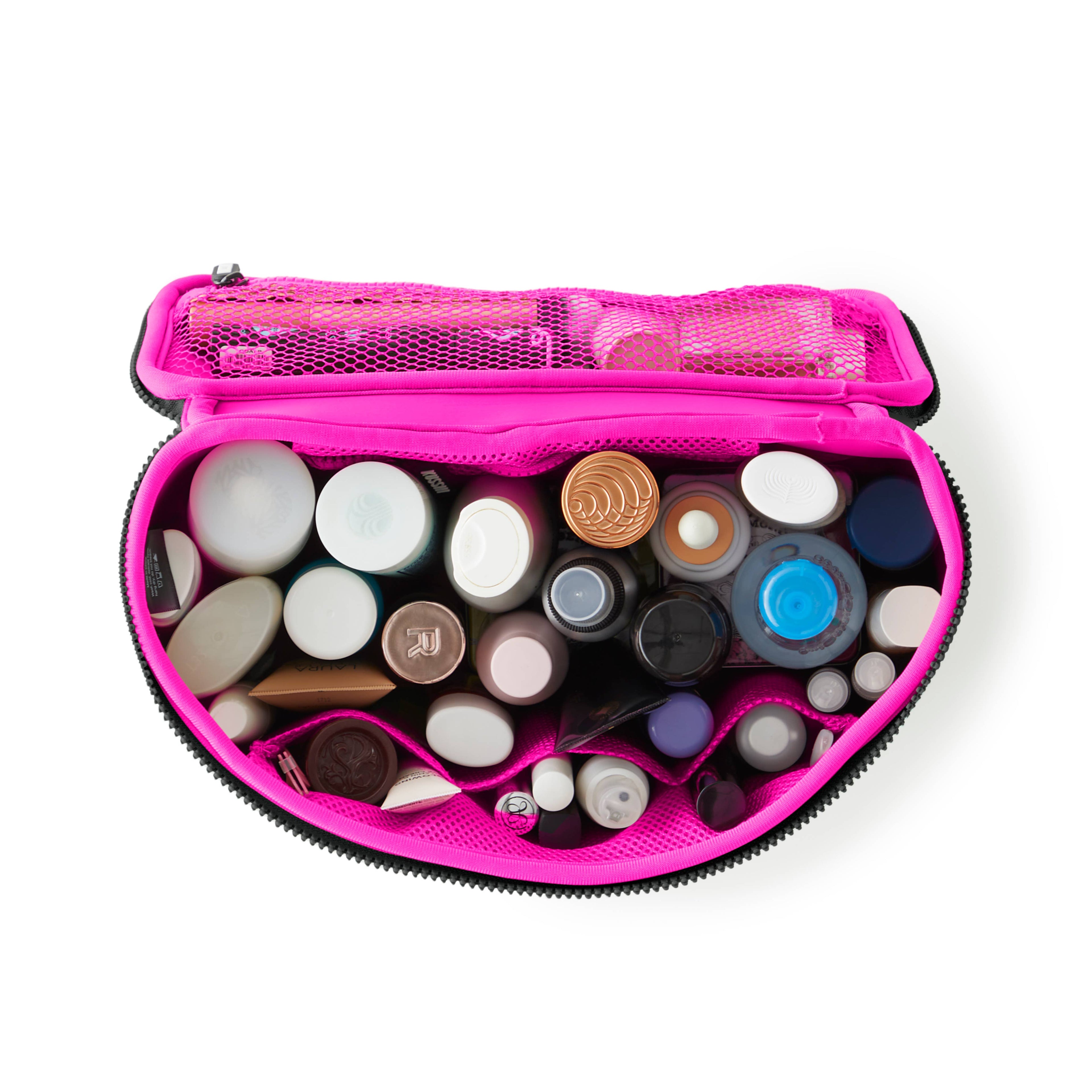 Neoprene Large Train Case - Machine Washable Makeup Bag