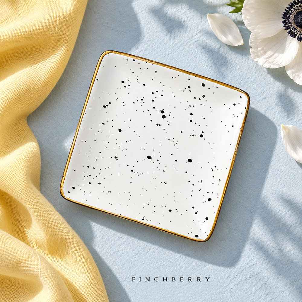 Speckled Ceramic Soap Dish Home Bathroom Decor