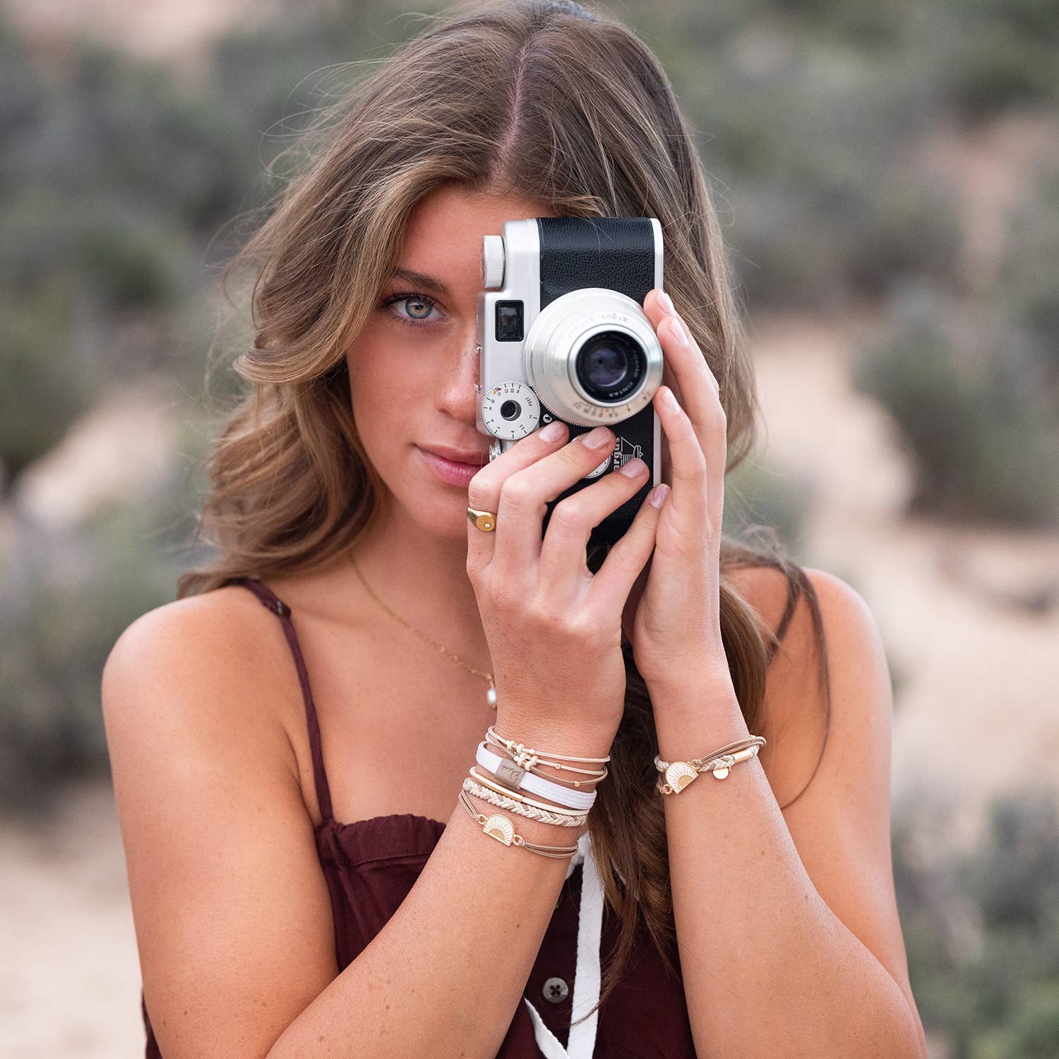 "Rise" Gold Sun Hair Tie Bracelets