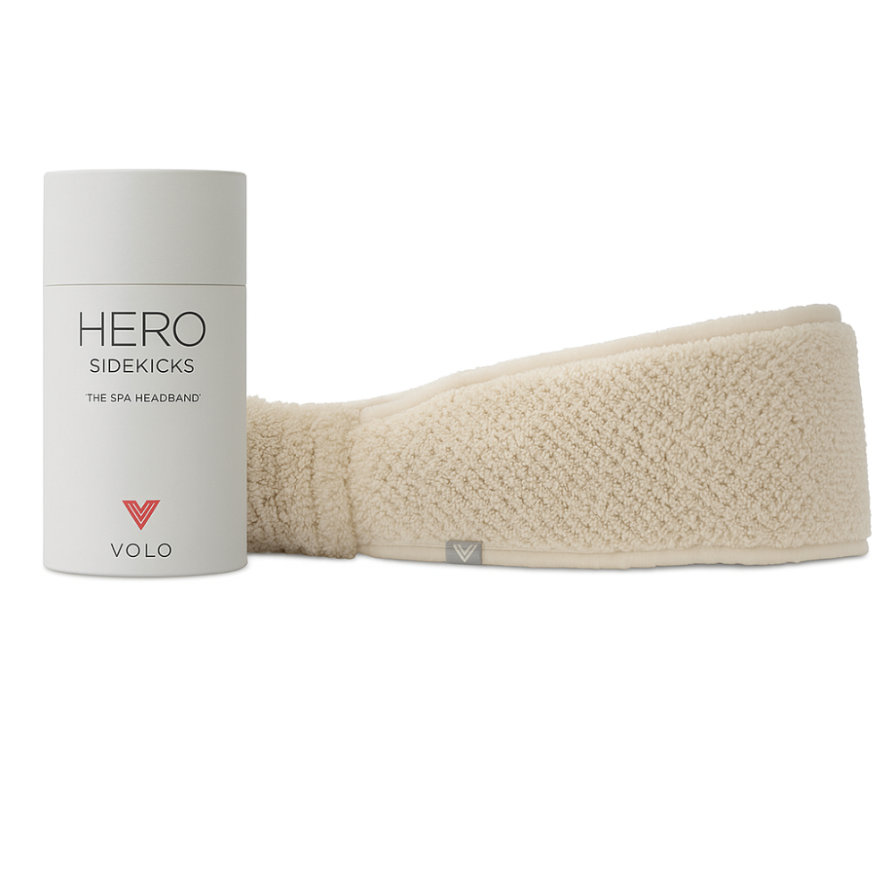 VOLO Spa Headband Salt White