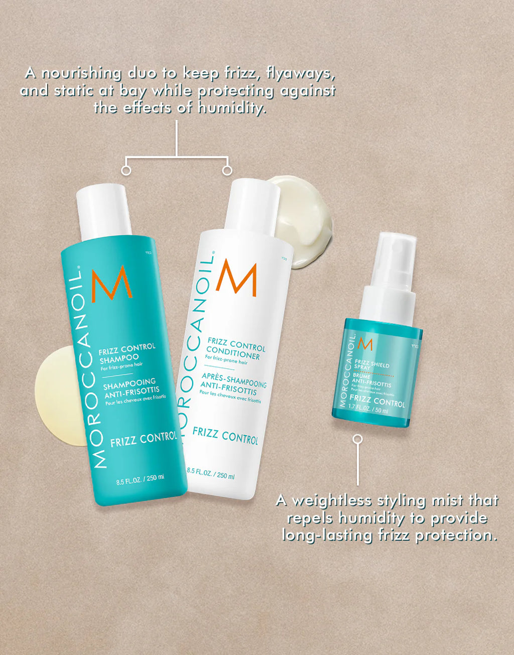 Moroccan Oil Frizz Control Bag Set