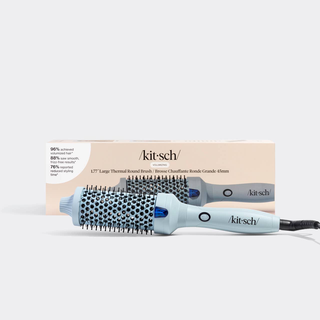 Large Thermal Round Brush - Haze Blue