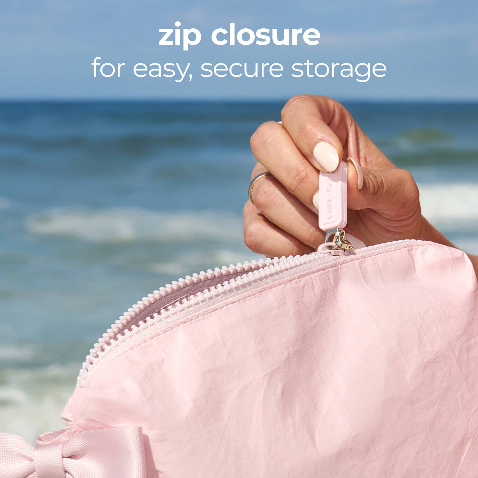 Case-Mate Ballet Pink Bow Crinkle Makeup Bag (*Arriving Soon)