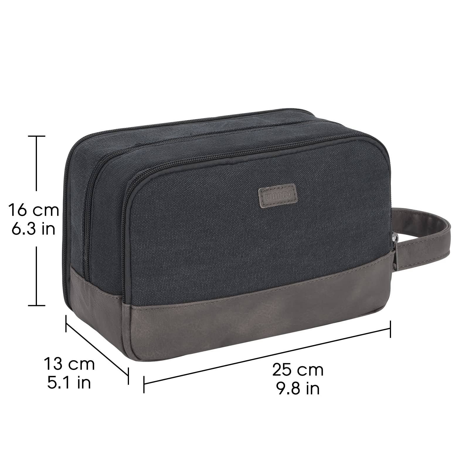 Canvas Travel Toiletry Shaving Bag