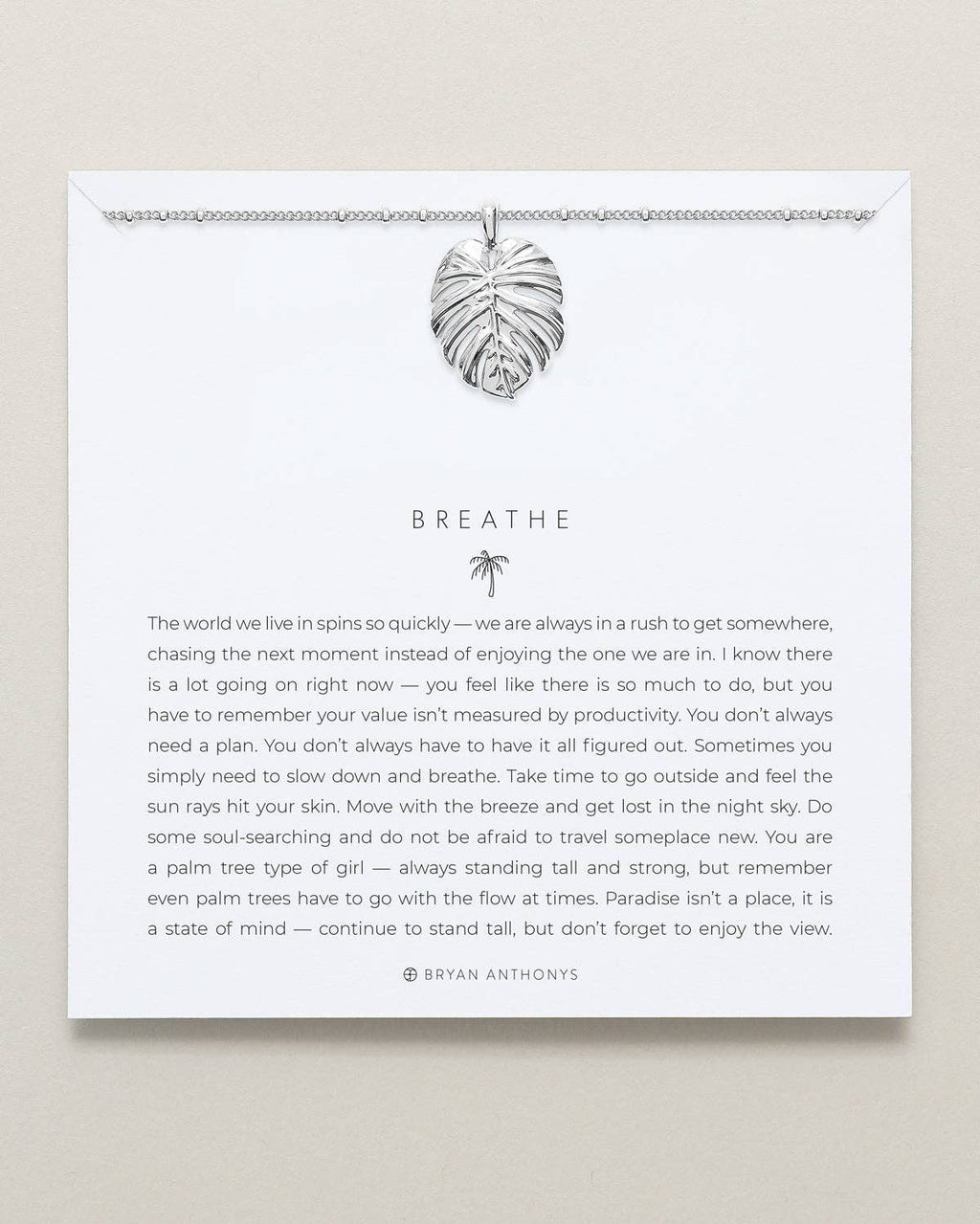 Breathe Pendant Necklace