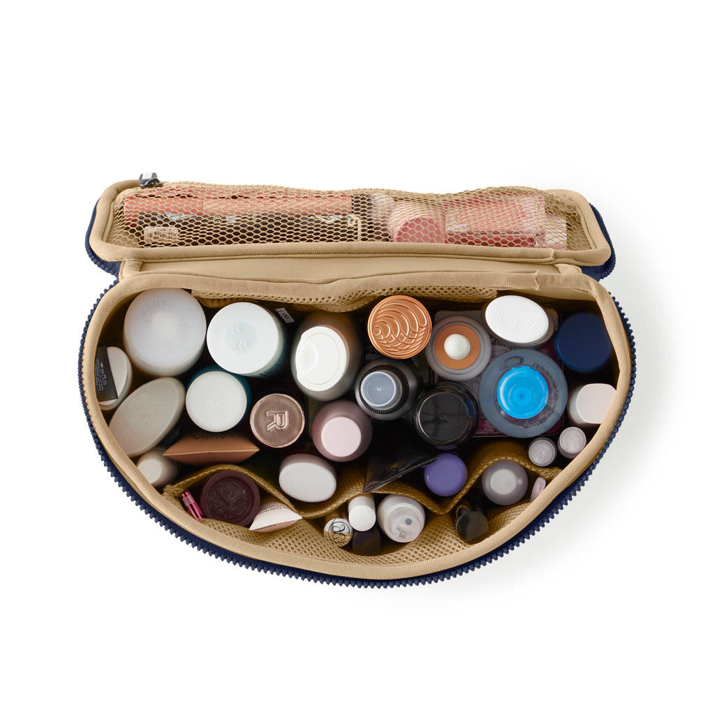 Neoprene Large Train Case - Machine Washable Makeup Bag
