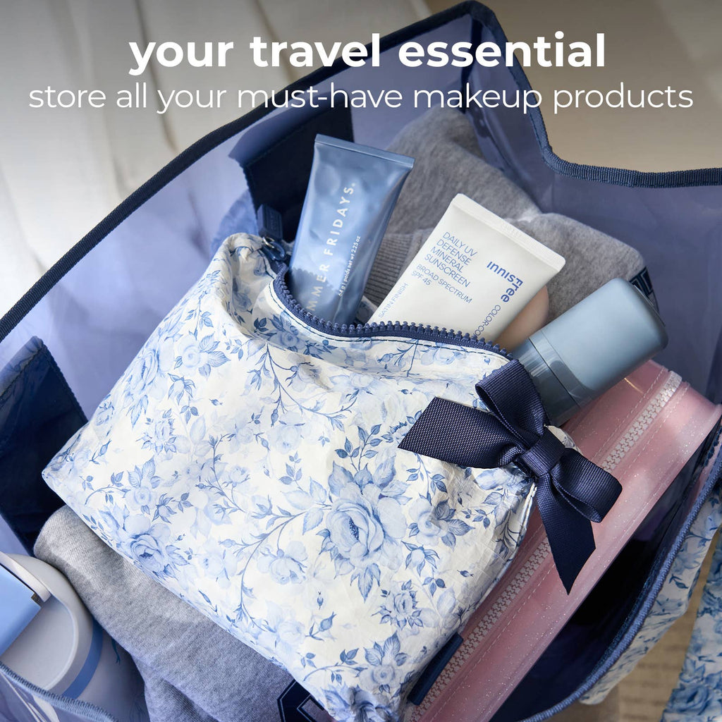 Case-Mate Something Navy Bow Crinkle Makeup Bag (*Arriving Soon)