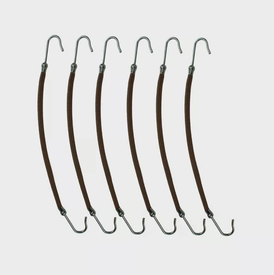 Bungee Elastics 6pc (Brown)