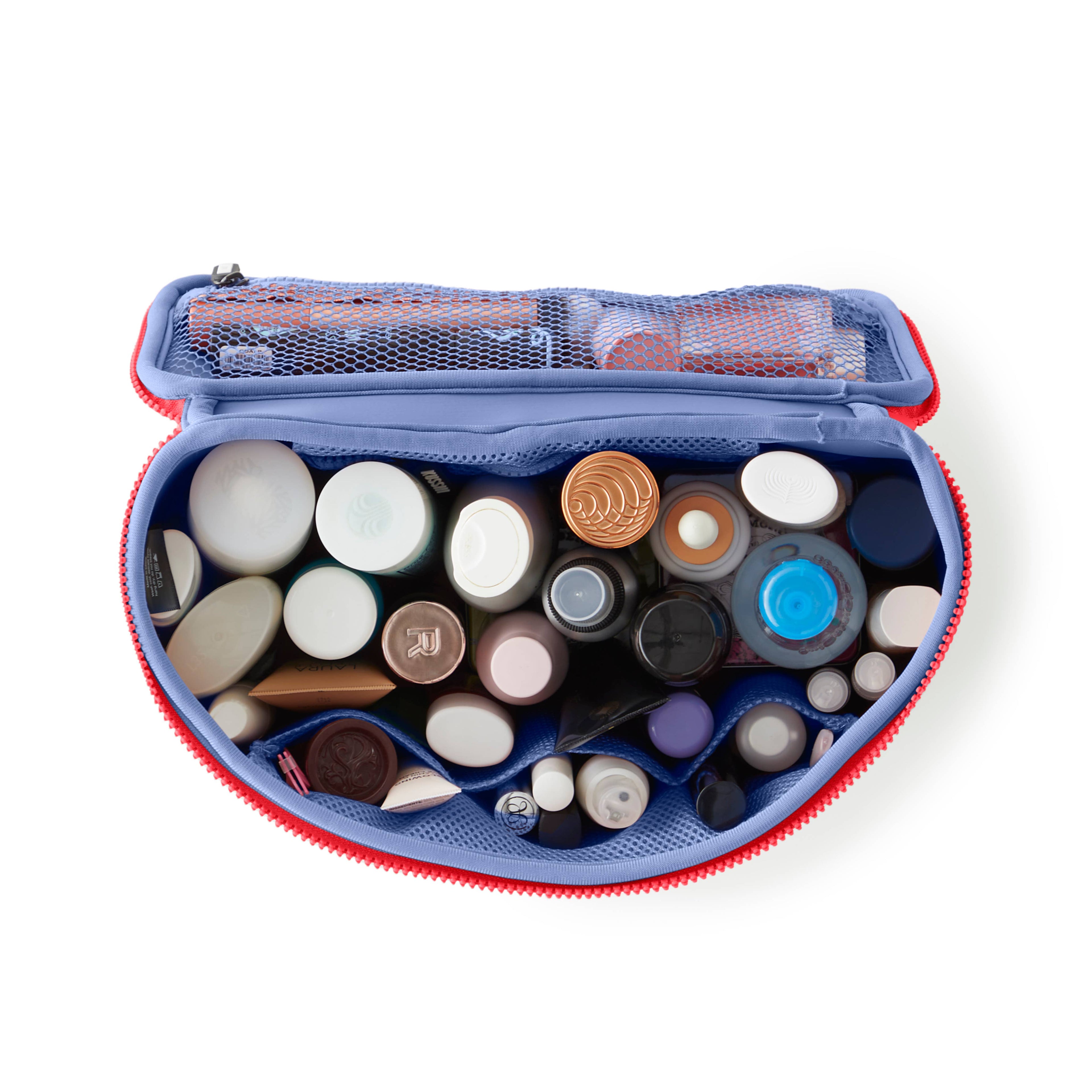 Neoprene Large Train Case - Machine Washable Makeup Bag