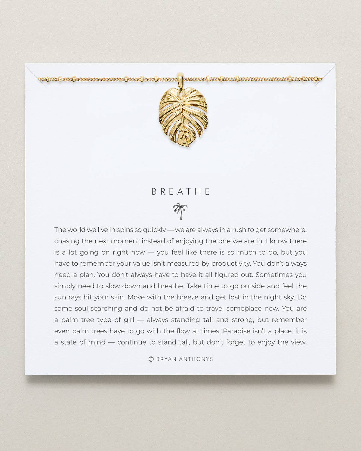 Breathe Pendant Necklace