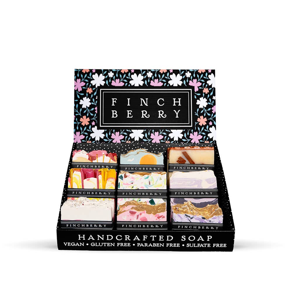 18pc Best Selling Unboxed Soap Bars Collection with Display