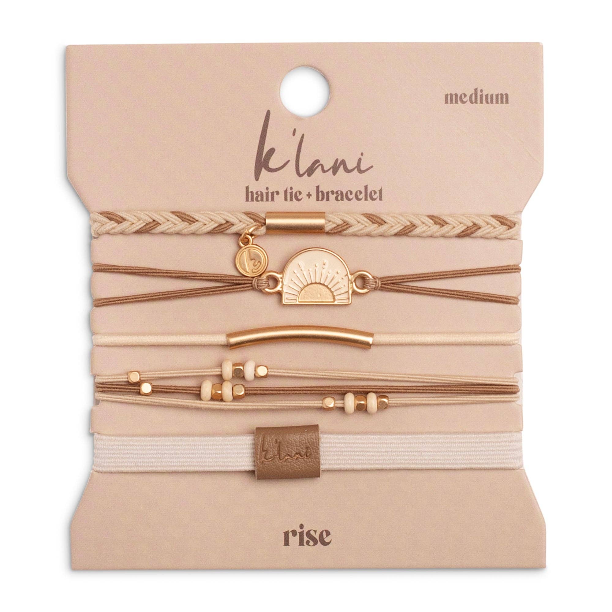 "Rise" Gold Sun Hair Tie Bracelets