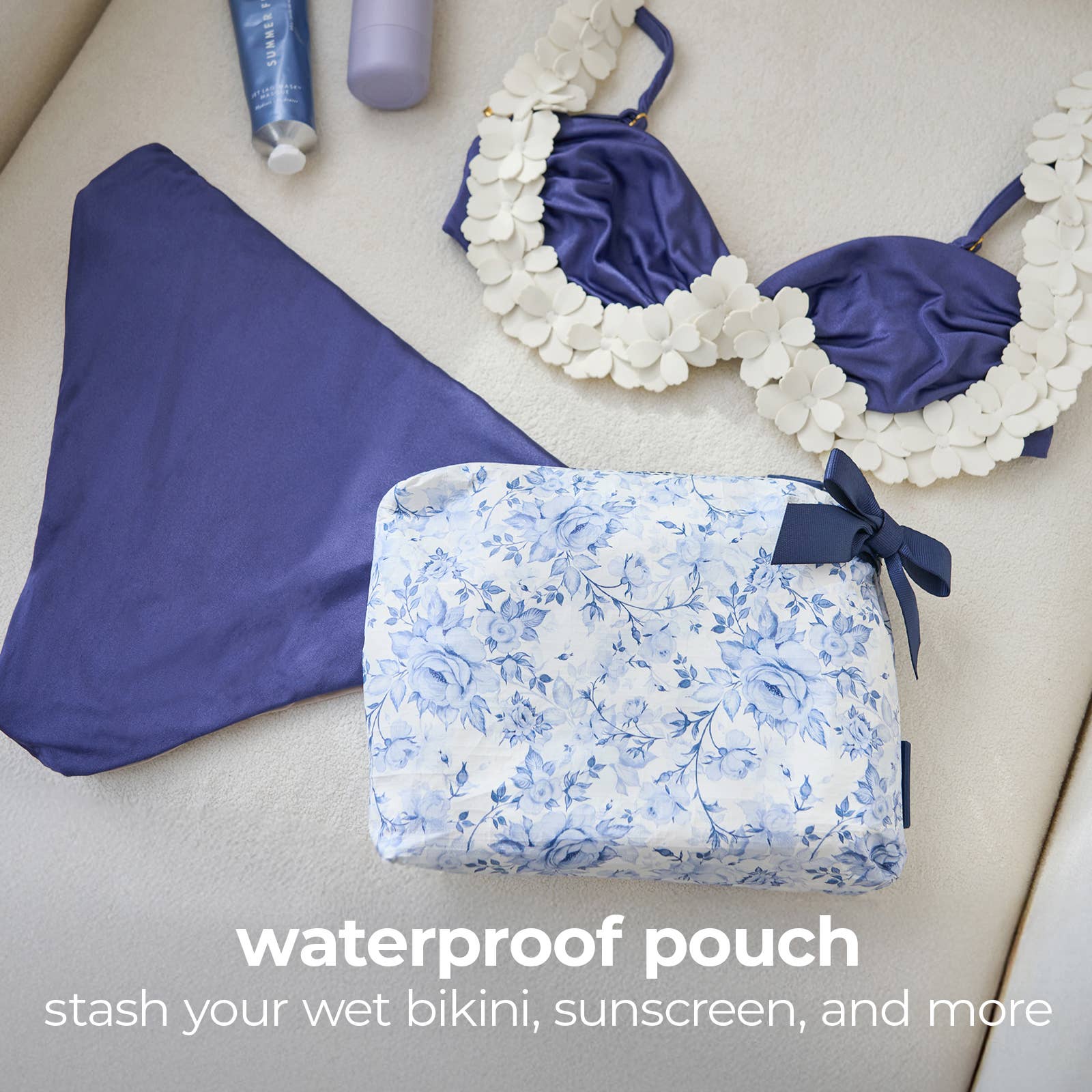 Case-Mate Something Navy Bow Crinkle Makeup Bag (*Arriving Soon)