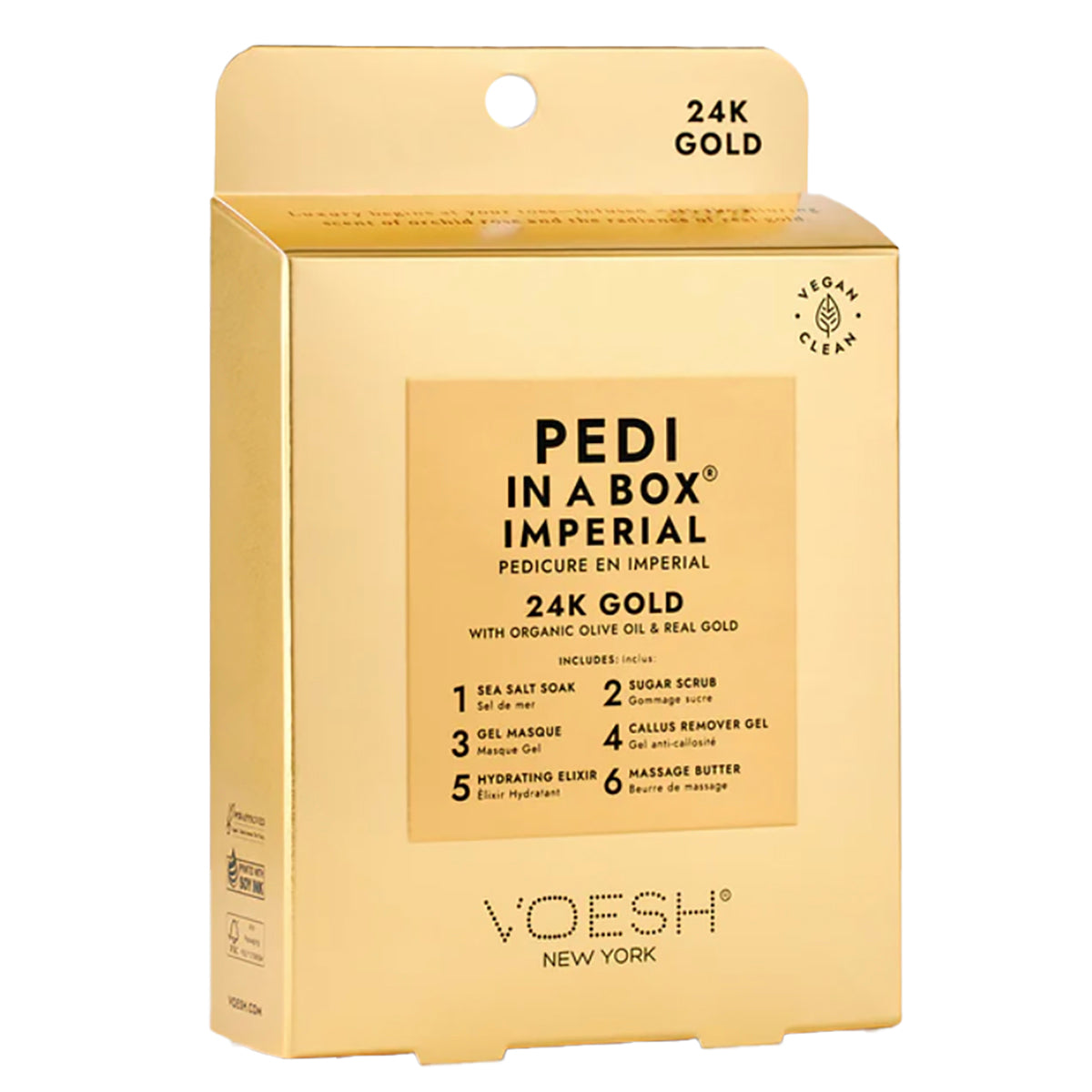 Voesh Imperial 24K Gold Pedi in a Box
