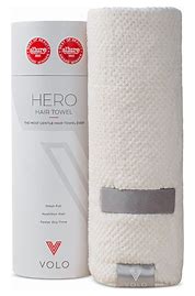 VOLO Hero Hair Towel- Luna Gray Luxe Tube